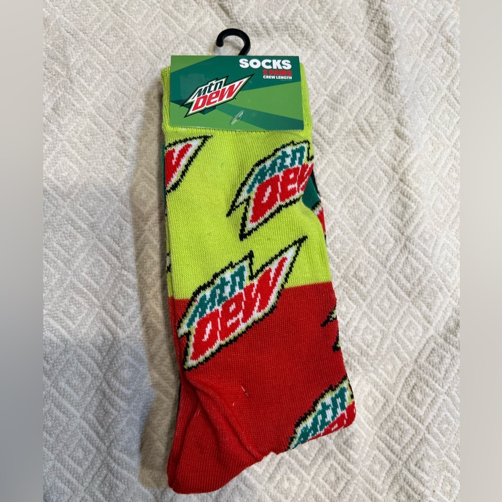 mountain dew socks 2 pack